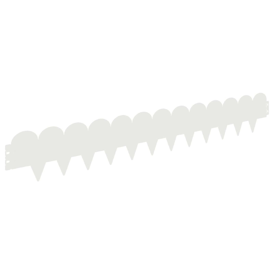 20cm H x 103cm W Metal Lawn Edging