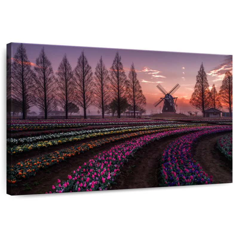 Alvord Flower Garden Sunset, 30" H x 45" W