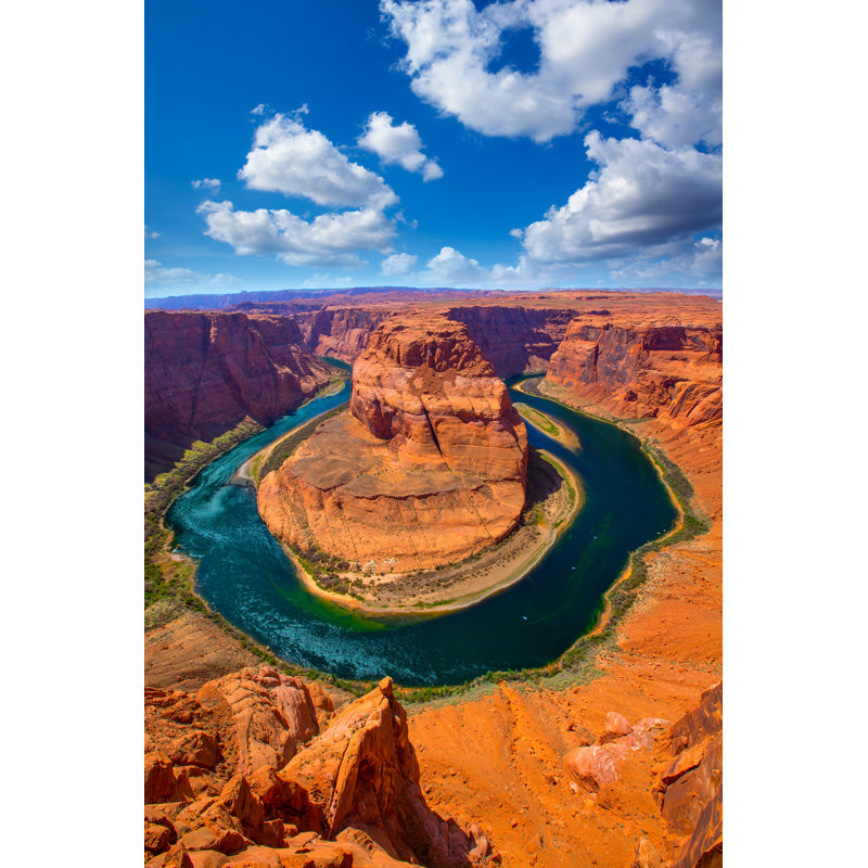 Arizona Horseshoe Bend Meander Of Colorado River by LUNAMARINA - Wrapped Canvas Print, 46cm H x 30cm W