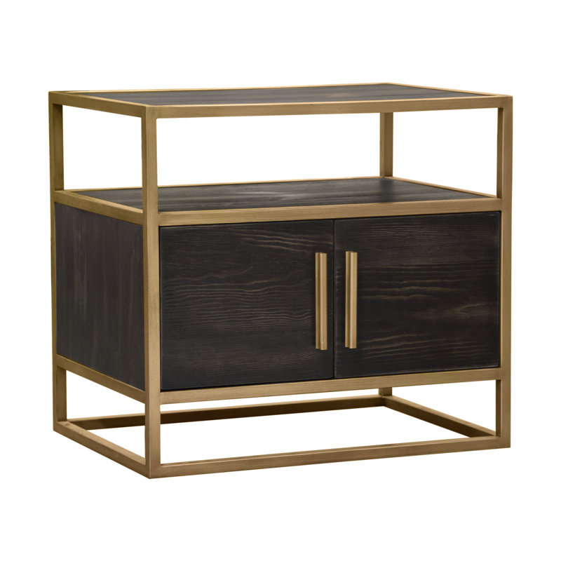 Empire End Table, Gold