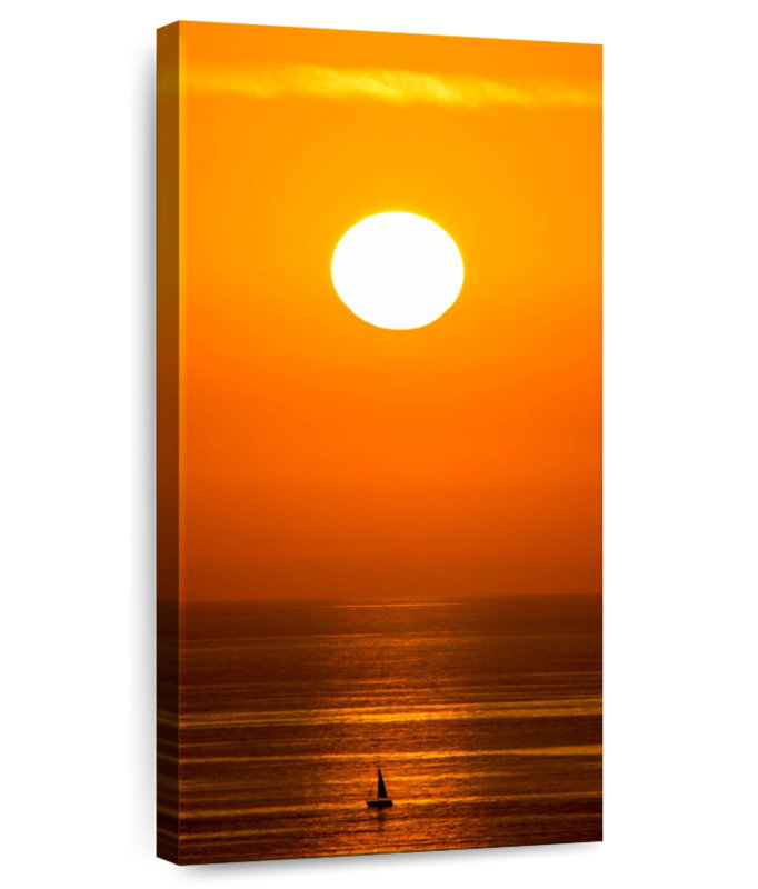 Sunrise voilier, H 24 po x l 12 po