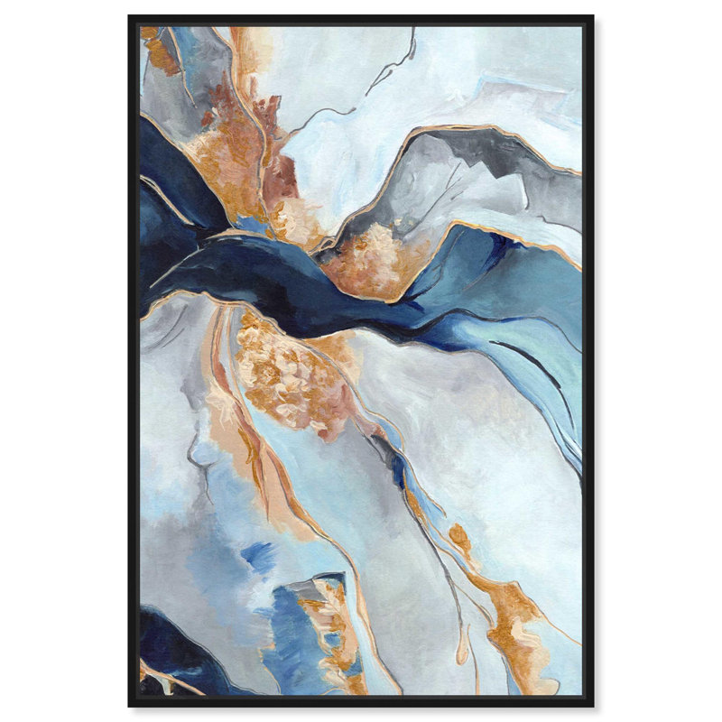 «Ocean Melody II» par Coastal Art par Art Remedy, Cadre flottant noir, H 16 po x l 11 po