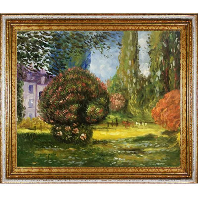 «Il Parco Monceau», 1876, peinture sur toile encadrée