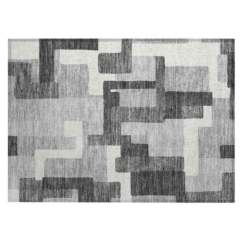 Tapis intérieur / extérieur Neysa, Rectangle 1 pi 8 po x 2 pi 6 po