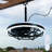 Dimmable 6-Speed Reversible DC Industrial Farmhouse Flush Mount Ceiling Fan with Light, Matte Black