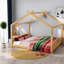 Lits robustes en bois pour enfants, style Montessori, finition naturelle