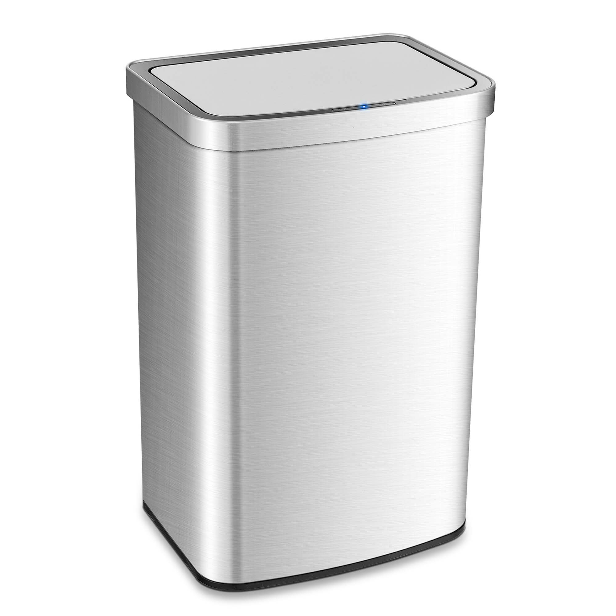 Costway 13.2 Gallon Step Trash Can Stainless Steel Airtight Garbage Bin