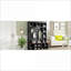 Organisateur de vestibule 4 en 1 Hall Tree Farmhouse avec 6 crochets, 13 cubes, noir / noyer | Noir + noyer foncé | Portemanteaux
