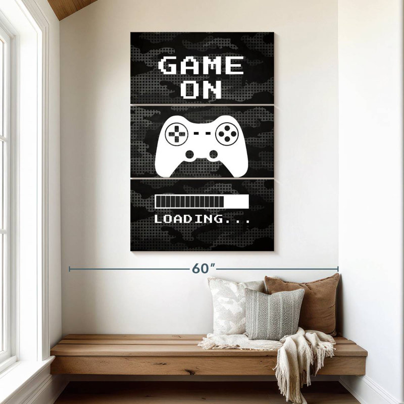 Kema Game On Loading, 50'' H x 32'' W