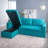 Comfy Reversible Sleeper Sofa with Hidden Storage & Pull-Out Bed - L-Shaped-1017160169-1017160175