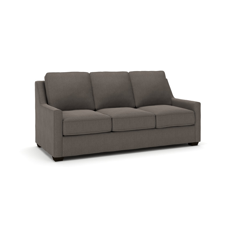 Canapé rembourré 80 po Gemi, Tissage natté gris anthracite Drusky Sustain®