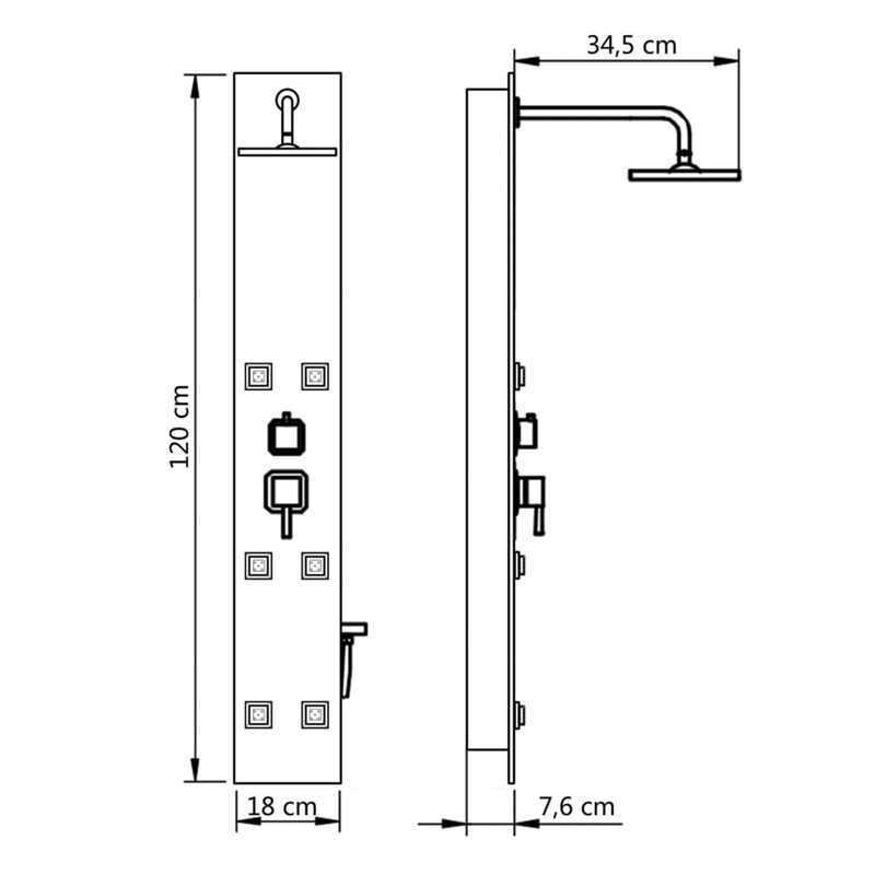 Laga Shower Tower Panel