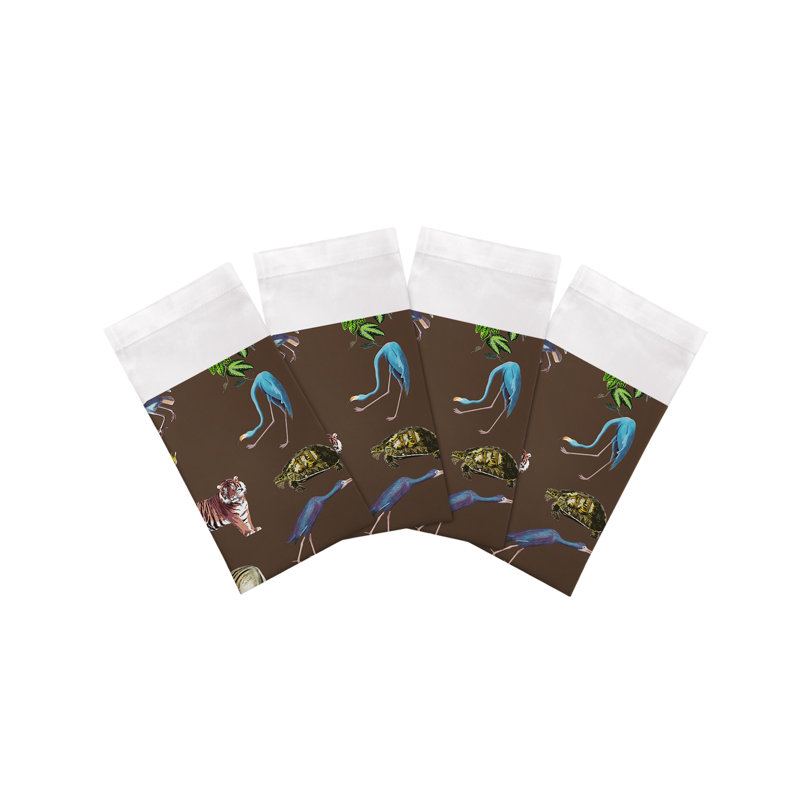 Exotix Cotton Sateen Dinner Napkins, Brown