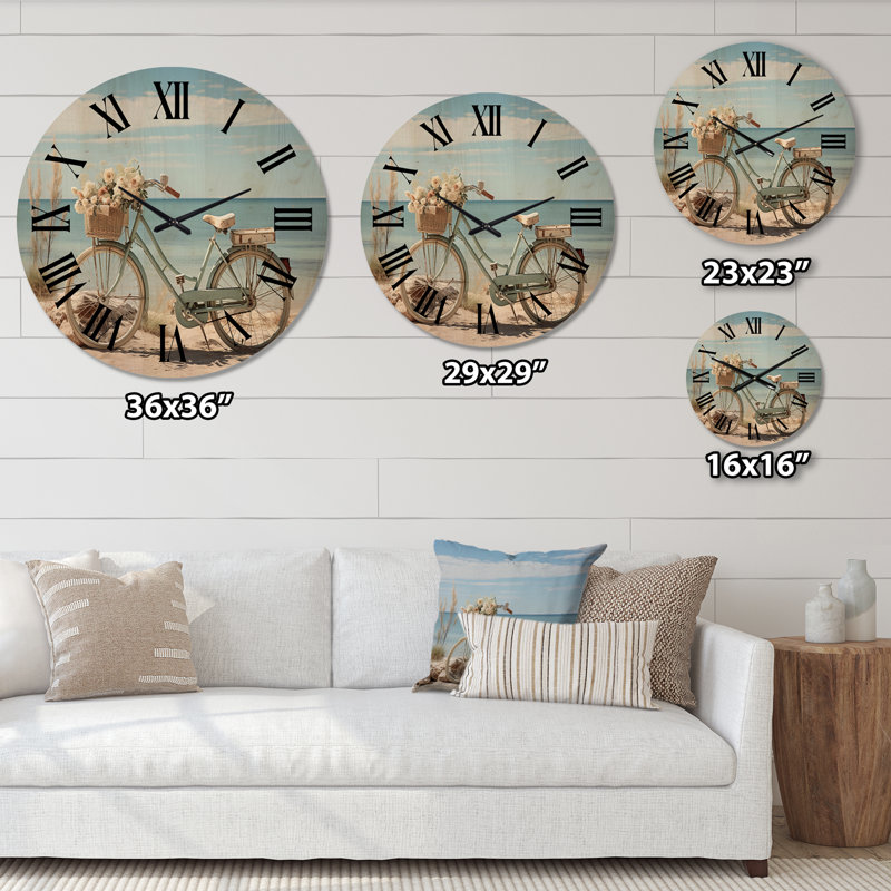 Horloge murale en bois massif Wroblewski, Petit