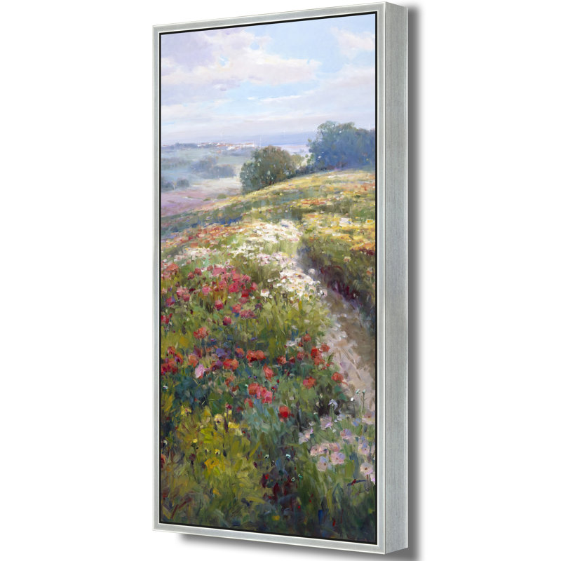 «Windswept Bloom», H 74 po x l 38 po, Argent argent