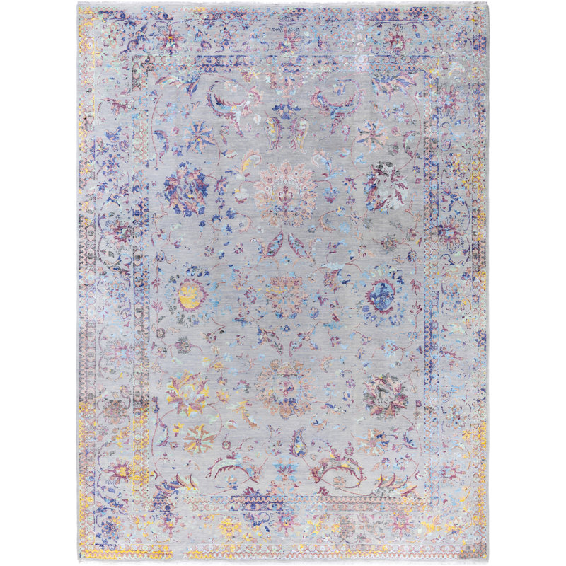 Overdyed One-of-a-Kind 9' 1" X 12' 3" Hand Knotted Area Rug