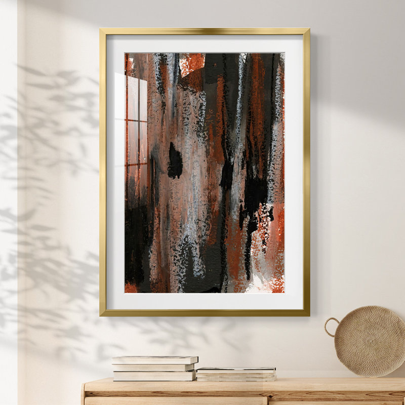 «LoftPastelVII», reproduction encadrée, H 28,5 po x l 20,5 po, Doré