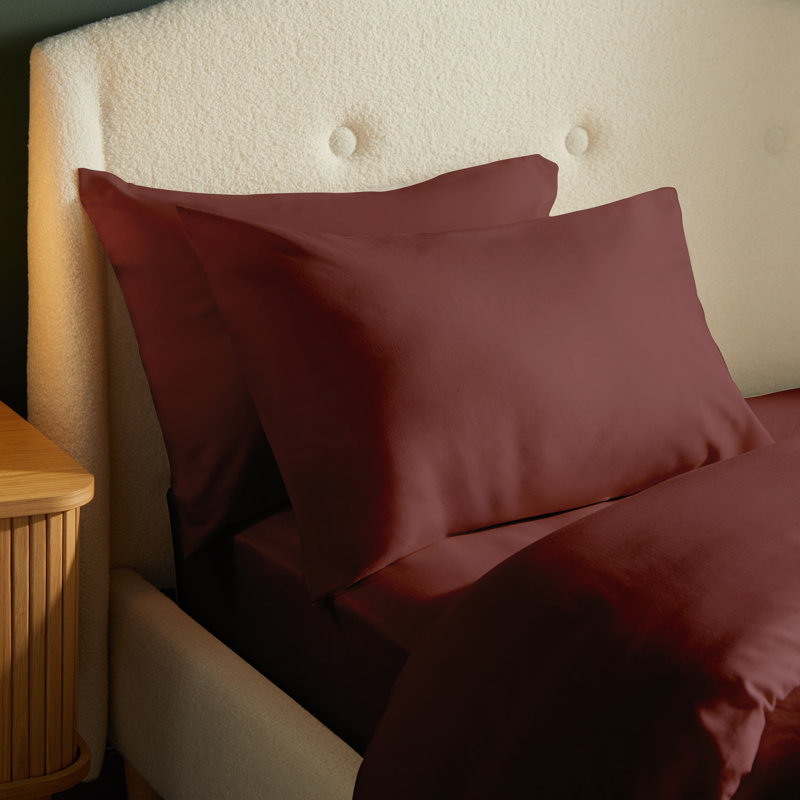 Silentnight Brushed Cotton Pillowcase Pair, Beige