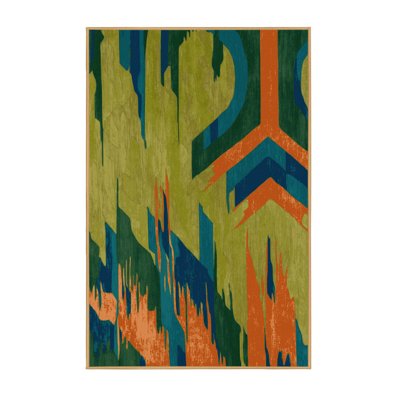 Forest Hues Rug, Rectangle 4' x 6'