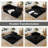 Addisin King-Size Foldable Sleeper Sofa Bed – Convertible Compression Mattress Couch with 2 Removable Bolster Armrests & 2 Pillows-835783587