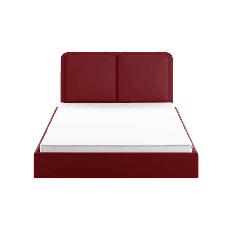 Synergy Upholstered UK Super King - DE 180 X 200 Cm Ottoman Storage Bed, Red