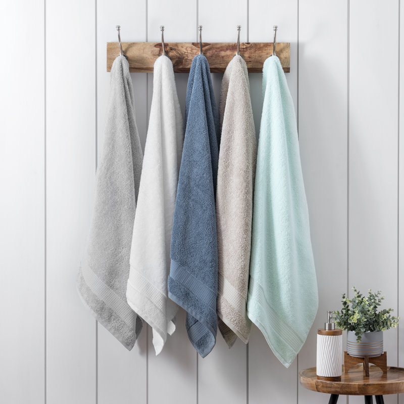Noah 6 Piece Turkish Cotton Towel Set, Quiet Gray