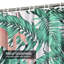 Rideau de douche avec 12 crochets Green Palm-1114629003