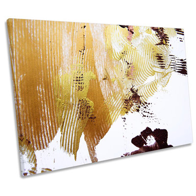 Paint Strokes Abstract - Wrapped Canvas Print
