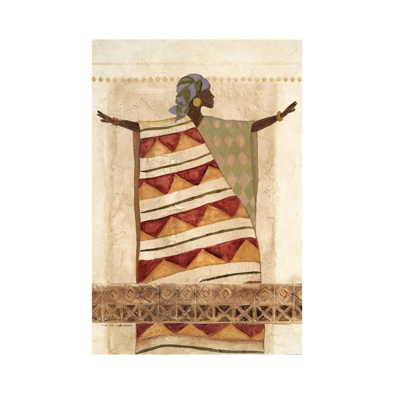 African Beauty I by Carol Robinson - Print on Canvas, 30.48 cm H x 45.72 cm W, Wrapped Canvas