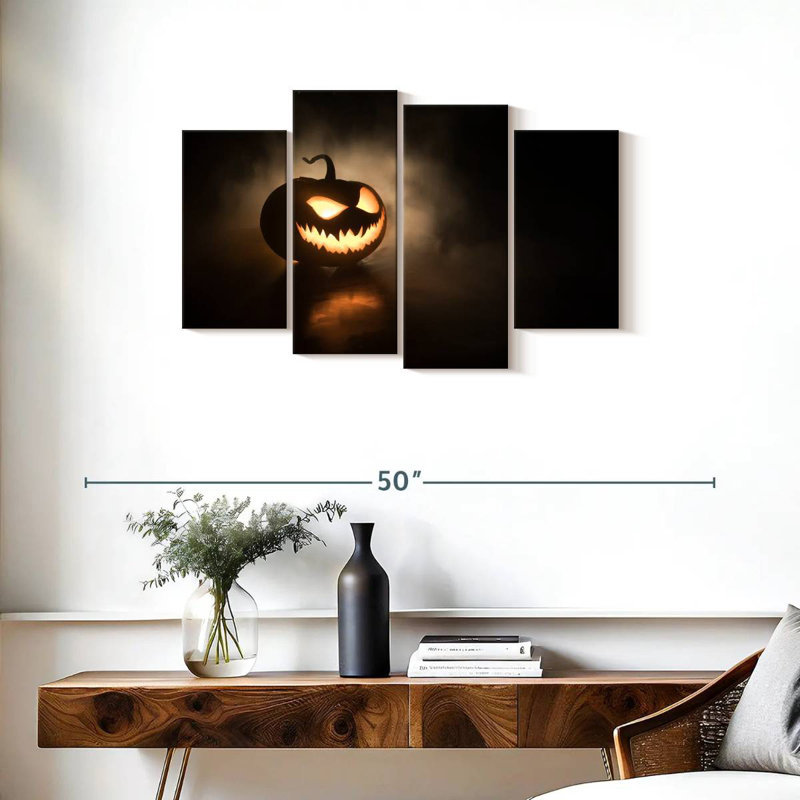 Sinister Jack O Lantern, 22" H x 36" W