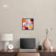 Art abstrait géométrique sur toile de formes carrées rétro par Art Remedy-104439290-104439298
