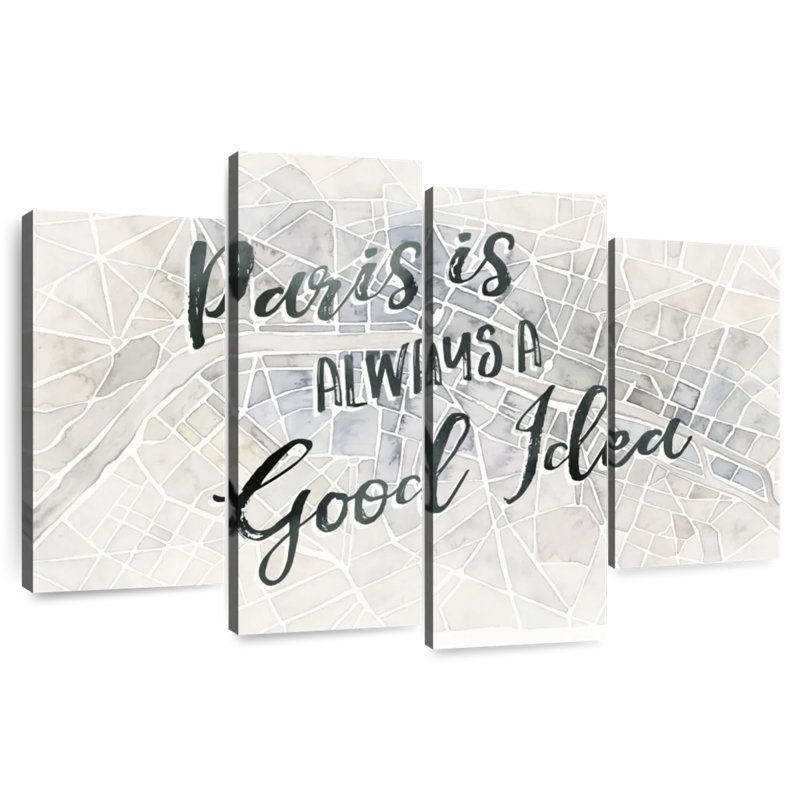 «Tergel Watercolor Wanderlust Paris Adventure», H 22 po x l 36 po