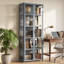 Moderne bureau à la maison 63 "5 niveaux transparent vitrine acrylique double porte vitrine sur pied étagère pour salon chambre à coucher
