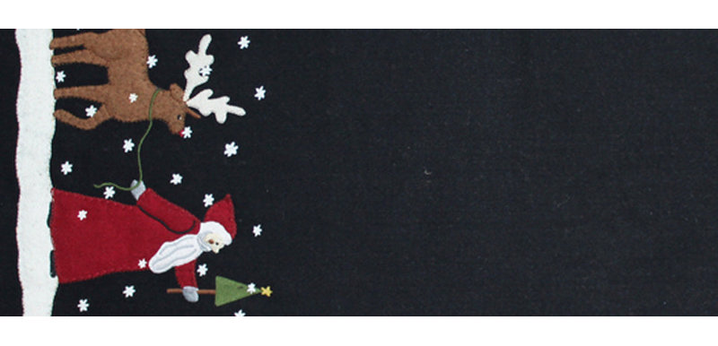 Kaura Runner Christmas Wool Felt Table Runnner