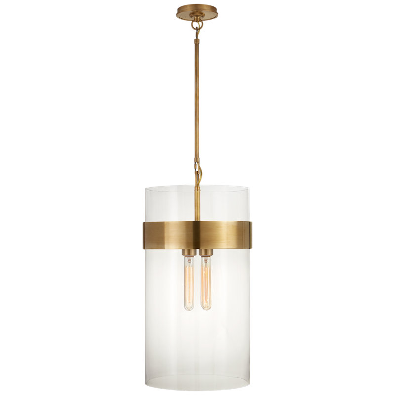 Ian K. Fowler Presidio Medium Pendant, Hand-Rubbed Antique Brass