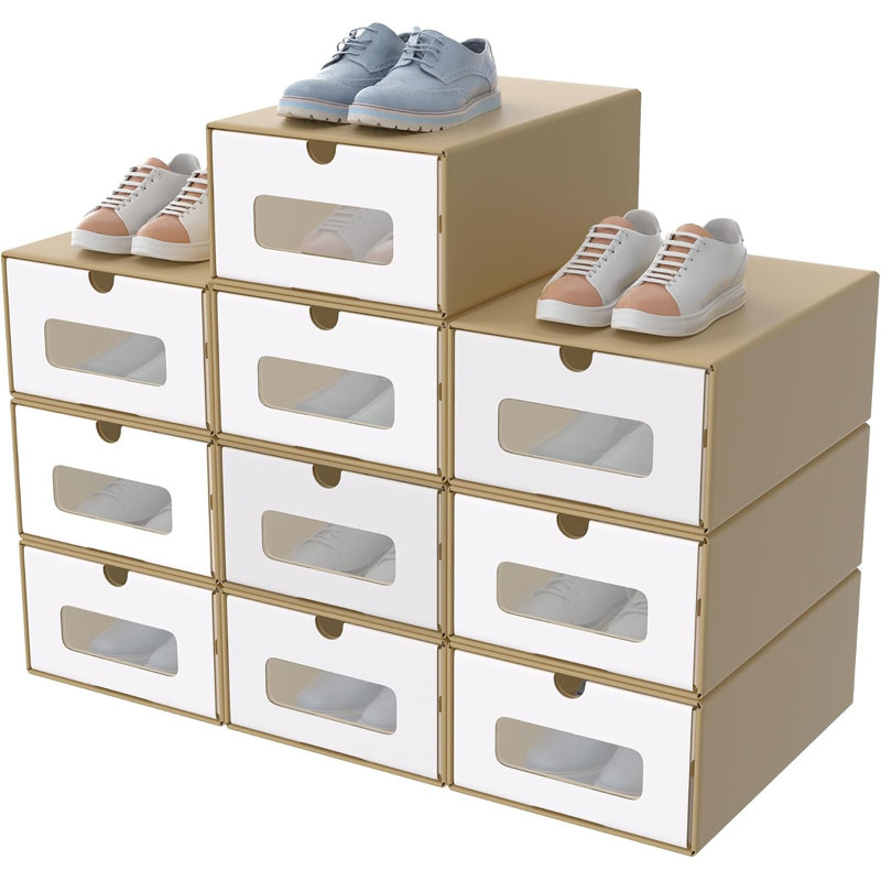 Shoe Storage, Brown, 10pcs