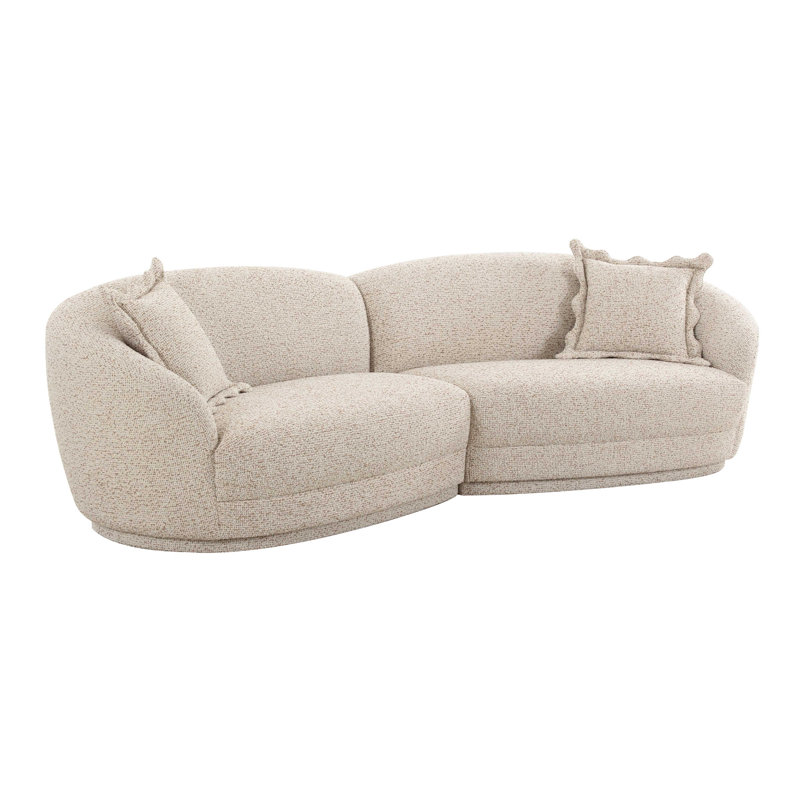 Tov Furniture Marion Two-Tone Textured Boucle Sectional