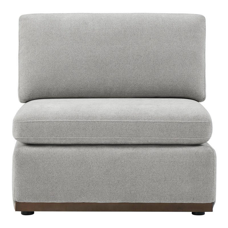 Fauteuil sans accoudoir, Gris colombe