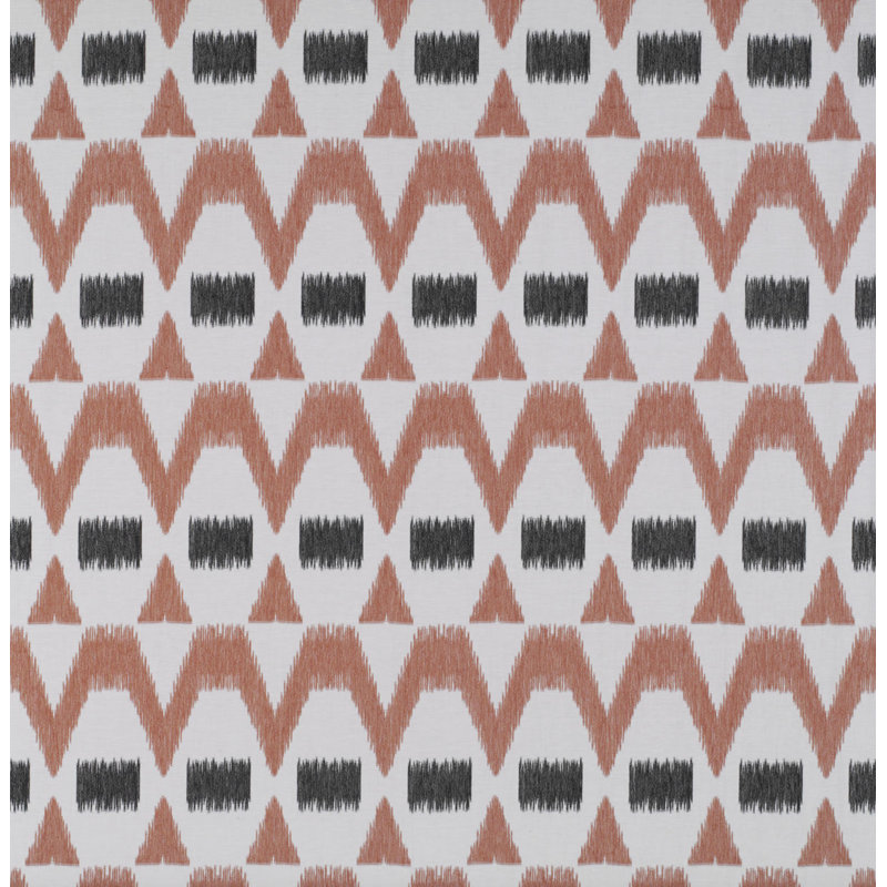 Tierras Montecristo Fabric, Ladrillo/Onyx