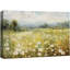 «Vibrant Wildflower White Daisy Flowers Meadow», impression sur toile-119460580-92187153-92187152