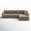 Canapé modulaire 5 pièces Deirdre Taupe Raf-2012065224