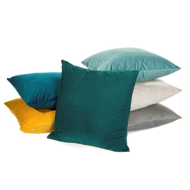 Microfiber Square Pillow Case, Grey