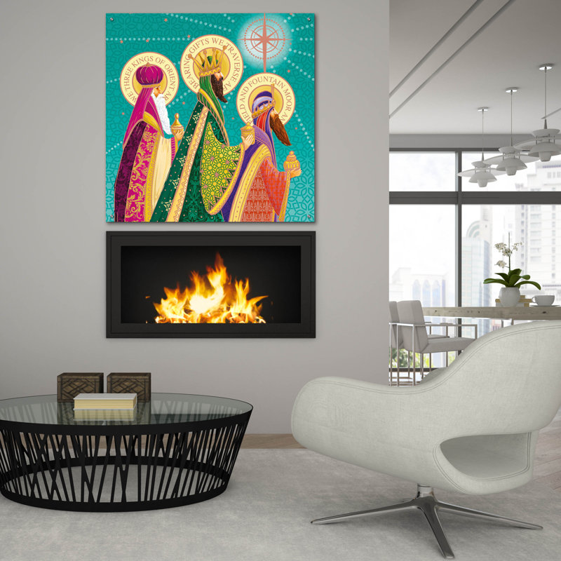 Art mural en verre épique «Kings», par Elle Media Group SA, 36 po x 36 po, H 36 po x l 36 po