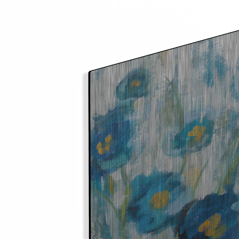 Art mural de luxe «Tall Blue Flowers 1» par Silvia Vassileva