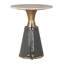 Modern Side Table Round Accent Table Small End Table Minimalist Living Room Bedside Table Decor