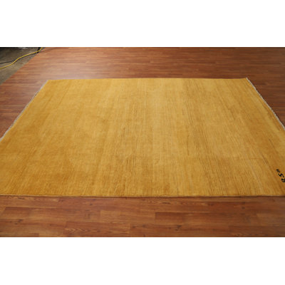 Gold Rust Gabbeh Oriental Area Rug 6x9