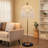 63"H Gold Crystal Floor Lamp Modern Crystals Standing Lamps Style A
