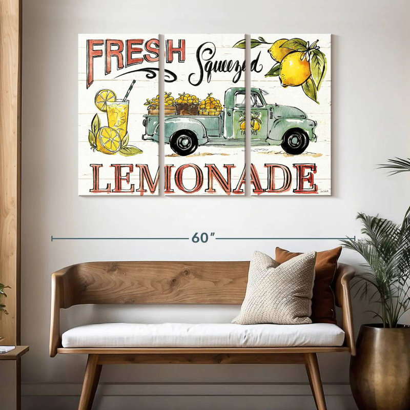 Plaque murale «Lemonade Stand I», H 32 po x l 50 po