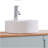 Bathroom Vessel Sink 15.7" X 5.7" Round Bowl Sink, Bathroom Countertop Round White Vanity Sink Basin,Ceramic Basin,Glossy White