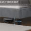Upholstered Bed Frame with with Diamond Button-Tufted Headboard-332416920-333022945